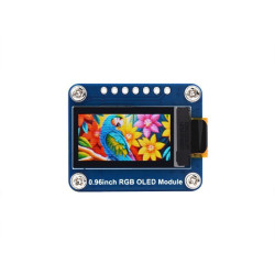 Waveshare - 0.96" RGB OLED display module compatible with Arduino and Raspberry Pi