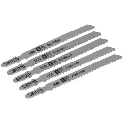 Sealey SJBT127D Jigsaw Blade Aluminium 100mm 8tpi - Pack of 5
