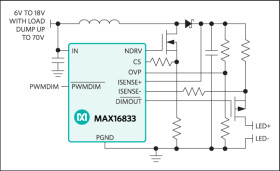 High-Voltage HB LED Drivers with Integrated High-Side Current Sense