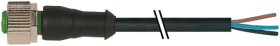 Przewód czujnik-siłownik ze złączem Złącze M12 liczba rdzeni 3 długość 1.5m Rodzaj A Męskie