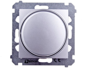 Simon 54 Regulator 1–10V załączania i regulacji źródeł światła srebrny mat DS9V.01/43