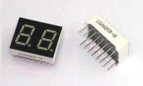 Wyświetlacz LED 2x LDD040BG ziel.WA 0.4"