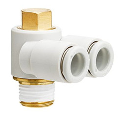 Złączka pneumatyczna Wciskane 6 mm R 1/4 męskie SMC Złączka kolankowa