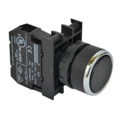 Przycisk sterowniczy kryty, niestabilny, 1NO, czarny T0-B100DH