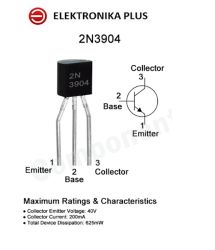 20szt. TRANZYSTOR 2N3904 NPN 200mA 40V 625mW TO92