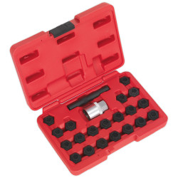 Sealey SX207 Locking Wheel Nut Key Set 22pc - BMW