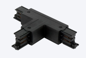 Łącznik T do szynoprzewodu LUMICANTO prawy czarny z zasilaniem 5 lat gwar.