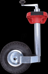 Trailer - manoeuvring handle for support wheel