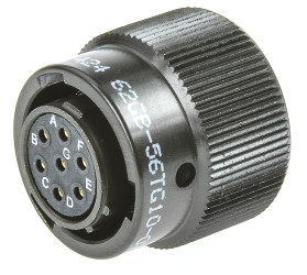 Złącze 7-pinowe Męski Amphenol Limited Żeński Montaż na kablu MIL-DTL-26482 rozmiar 10