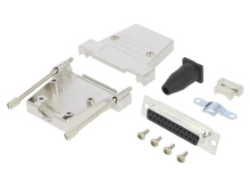 DTSL-RGLJST-25FSSL Żeńskie proste lutowanie na przewód gold flash D-Sub PIN 25