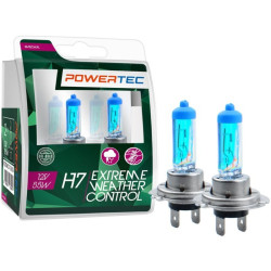 Żarówka H7 12V POWERTEC Extreme Weather Control Duo 2 Sztuki 55W