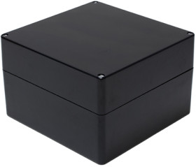 Polyester enclosure, (L x W x H) 255 x 251 x 161 mm, black (RAL 9005), IP66, 1590ZGRP235BK
