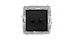 Icon Mechanizm Łącznika Podwójnego Schodowego W Stylu Amerykańskim Czarny Mat...