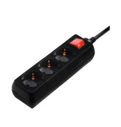 Listwa zasilająca, 16A, 250 V, 3 wtykowa CEE 7/4 dł. kabla 3m