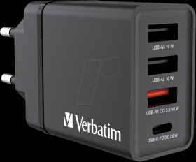 49700 USB charger CHR-30EU1, 30 W, 5 - 12 V, GaN, black