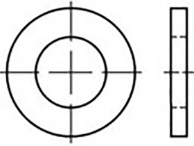Podkładka TOOLCRAFT TO-6865779 8 mm 14 mm stal 1000 szt.