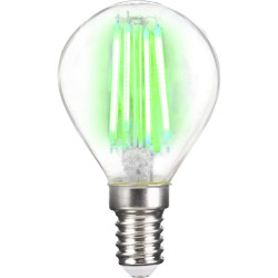 LightMe LM85312 LED Filament Lamp Teardrop Green E14 4W 1 piece Indoor Use