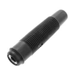 Gniazdo na przewód 4mm, izolowane czarne