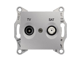 SEDNA Gniazdo antenowe TV/SAT (4dB) przelotowe aluminium SDN3401960 SCHNEIDER ELECTRIC