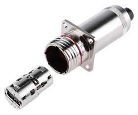 Złącze USB A Montaż na panelu Żeński 2.0 ,1-portowe