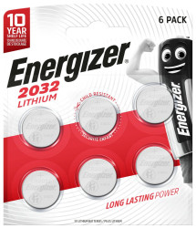 6 x bateria litowa mini Energizer CR2032
