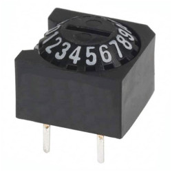 Omron A6A 1602M Rotary Dip Switch 10 Position Through Hole PCB Mount
