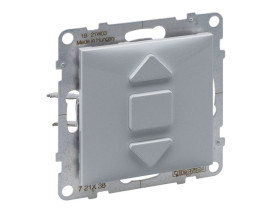 SUNO Wyłącznik roletowy 3 pozycyjny zwierny przycisk: góra dół stop - bezpośrednie sterowanie roletami aluminium 721338 LEGRAND