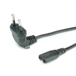 Kabel zasilający złącze A: CEE 7/16 złącze B: IEC C7 1.8m 2,5 A 250 V AC