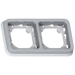PLEXO55 IP55 szary Ramka 2M pozioma 069683 LEGR