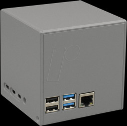 CBRPI4B-CB-DG Housing for Raspberry Pi 4, CUBE, dark grey