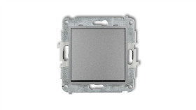 Mini Przycisk Jednobiegunowy Srebrny Metalik 7Mwp-4.1