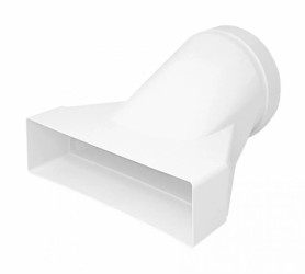 Łącznik o przekroju zmiennym 220x55 Ø125