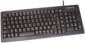 Klawiatura Kompaktowa przewodowa, kolor: Czarny, PS/2, USB, QWERTY (Wielka Brytania), Cherry