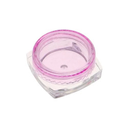 Pojemniczek kwadratowy 3ml - Pudełeczko plastikowe - organizer zakręcany