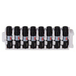 Bosch 2608522383 Impact Control 8-Piece Screw Bit Set 25mm T40 Durable