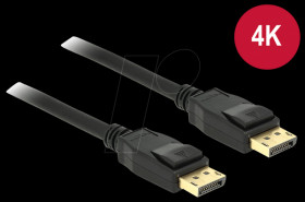83808 DisplayPort cable, DisplayPort 1.2 connector, 4K, 5 m, black