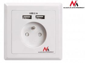 GNIAZDO PRADOWE Z USB MCE79