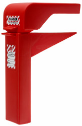 Blokada Blokada do zaworu kulowego RS PRO rozmiar mocowania 185mm Czerwony zamki: 10