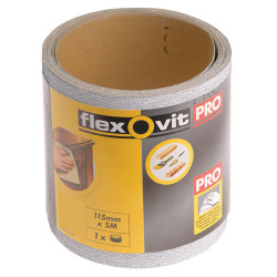 Flexovit 63642569915 High Performance Sanding Roll 115mm x 5m Coarse 60G