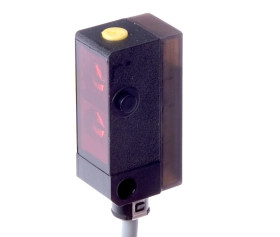 Czujnik optyczny odbiciowy 27x14x12mm Sn: 20-120mm 10-30V DC PNP NO złącze kablowe M8 3pin 0,2m PVC IP65 OT140170