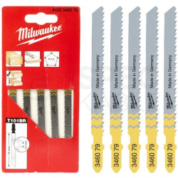Zestaw brzeszczotów do wyrzynarki 75mm do blatów, płyt, drewna 5szt. MILWAUKEE