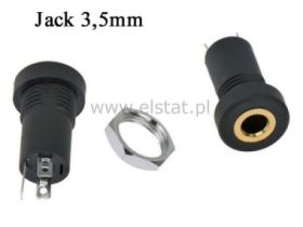 Gniazdo mini jack 3.5mm 3pin do obudowy PJ-392A