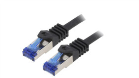 C6a063s Patch Cord S/Ftp 6A Linka Cu Lszh Czarny 3M 26Awg -20...75C