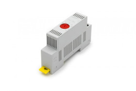 Termostat NC otwierający, regulowany (do sterowania elementów grzejnych), na szynę DIN DN-TMZ-41-F