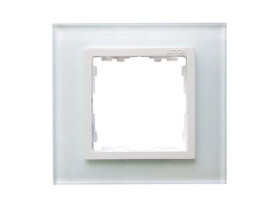 SIMON 82 Ramka 1 pojedyncza kryształ-biały / ramka pośrednia biała 82617-30 KONTAKT SIMON