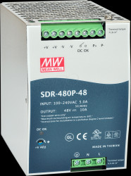 SDR-480P-48 switching power supply, DIN-Schiene, 480 W, 48 V / 10 A