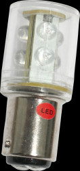 52160211 LED 360° 6 LED Ba15d 24 V 20x45 red