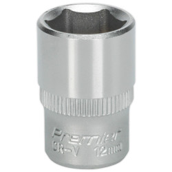 Sealey S1412 Walldrive Socket 12mm 1/4&quot;sq Drive