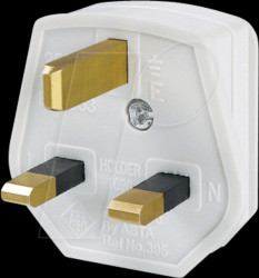 910.276 Mounting plug, type G, 16 A, white