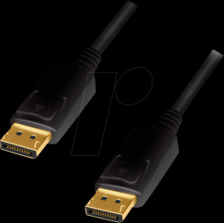 CV0077 DisplayPort cable, DP/M to DP/M, 4K/60 Hz, black, 10 m